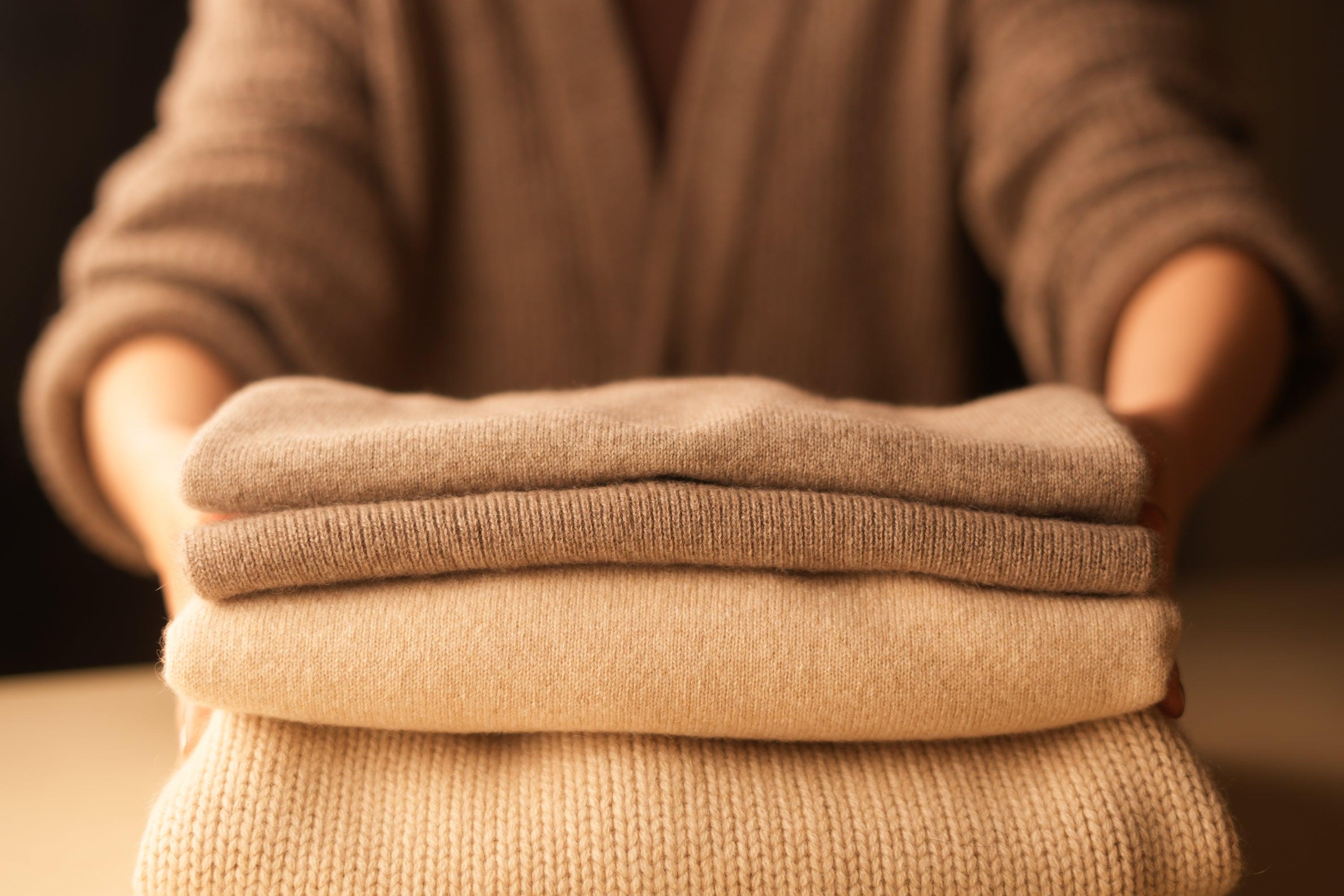 Cashmere Sweater Folded