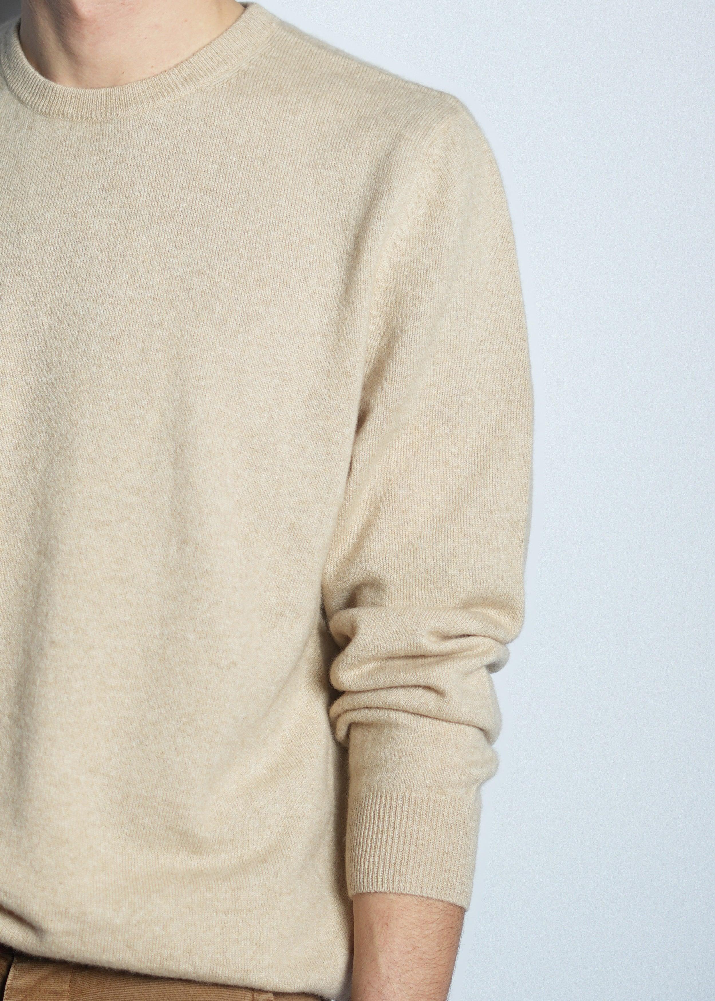 Classic Round Neck Cashmere Sweater - Kashme