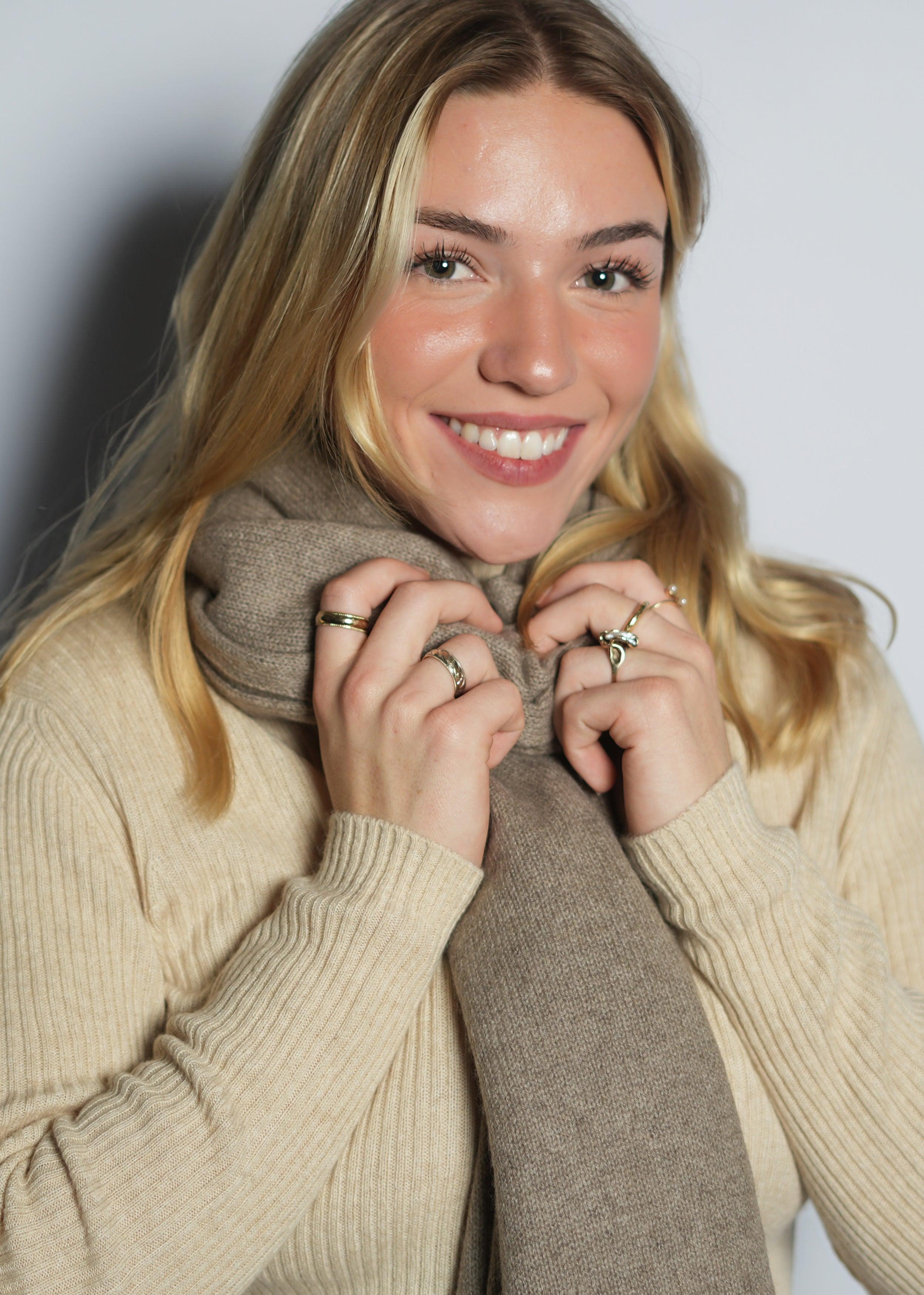 Classic Knit Cashmere Scarf - Kashme